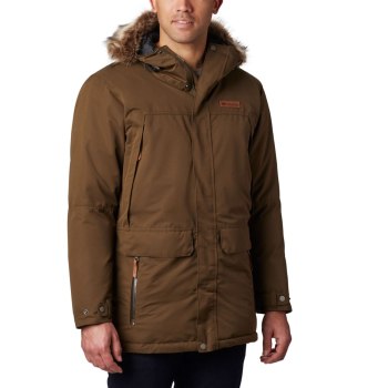 Pánské Bundy Columbia South Canyon Long Down Parka Big Olivy Zelené RCFSHT975